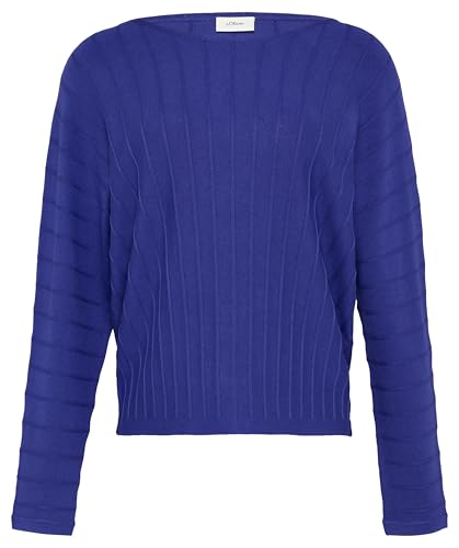 s.Oliver Schwarz LABEL Damen 2156040 Pullover mit Strukturmuster, 5605, 34 von s.Oliver Schwarz LABEL