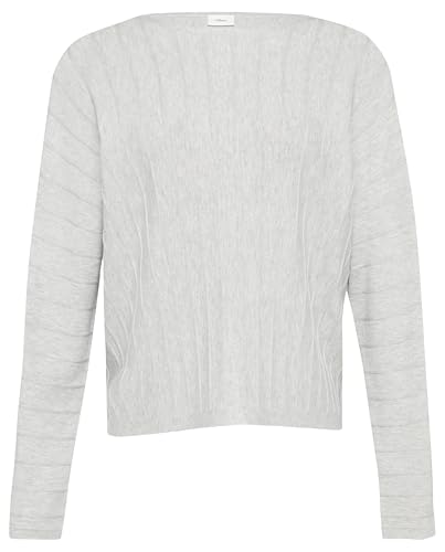 s.Oliver Schwarz LABEL Damen 2156040 Pullover mit Strukturmuster, 9103, 36 von s.Oliver Schwarz LABEL