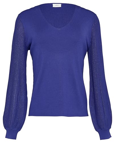 s.Oliver Schwarz LABEL Pullover mit semitransparenten Ärmeln von s.Oliver Schwarz LABEL