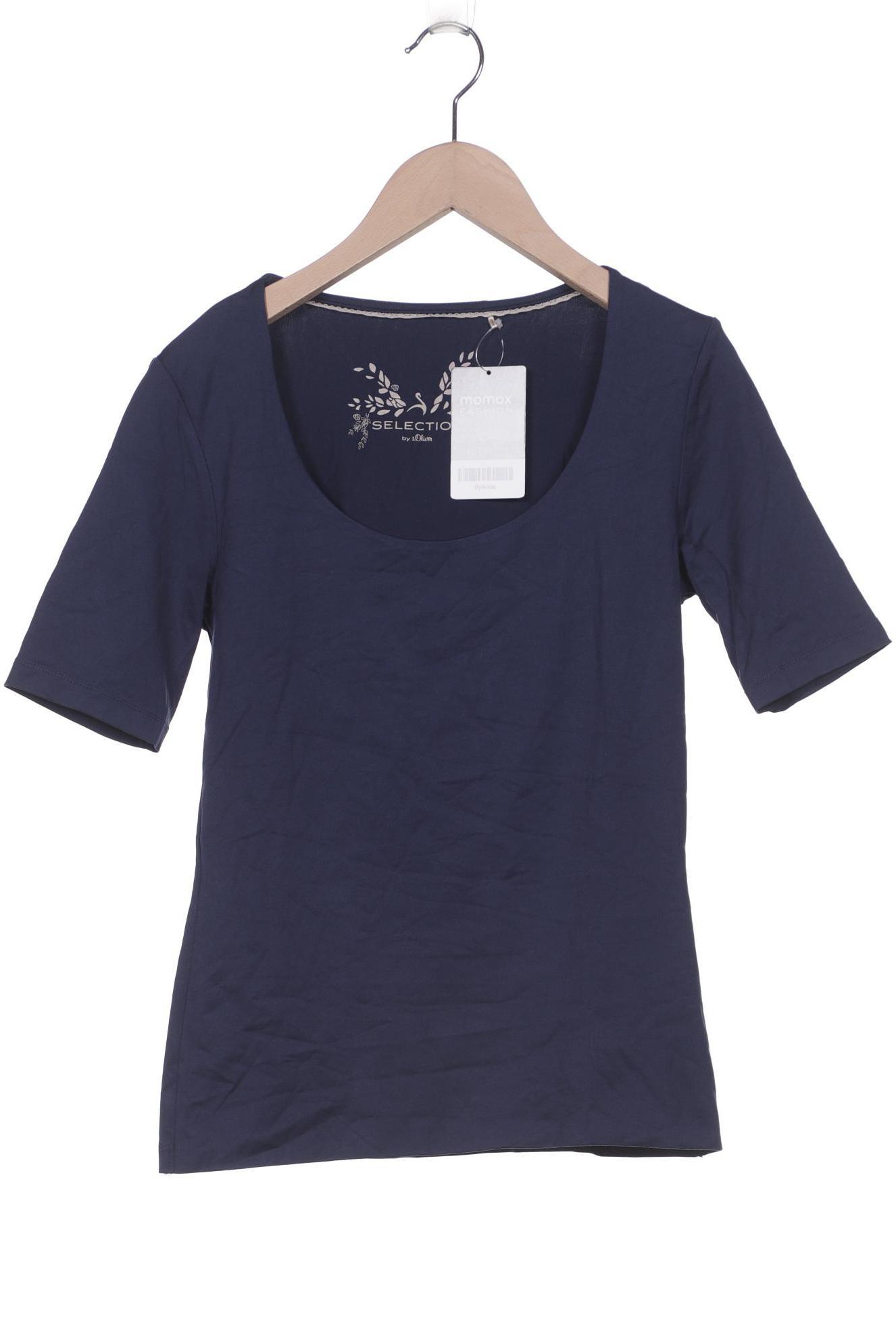 s.Oliver Selection Damen T-Shirt, marineblau von s.Oliver Selection