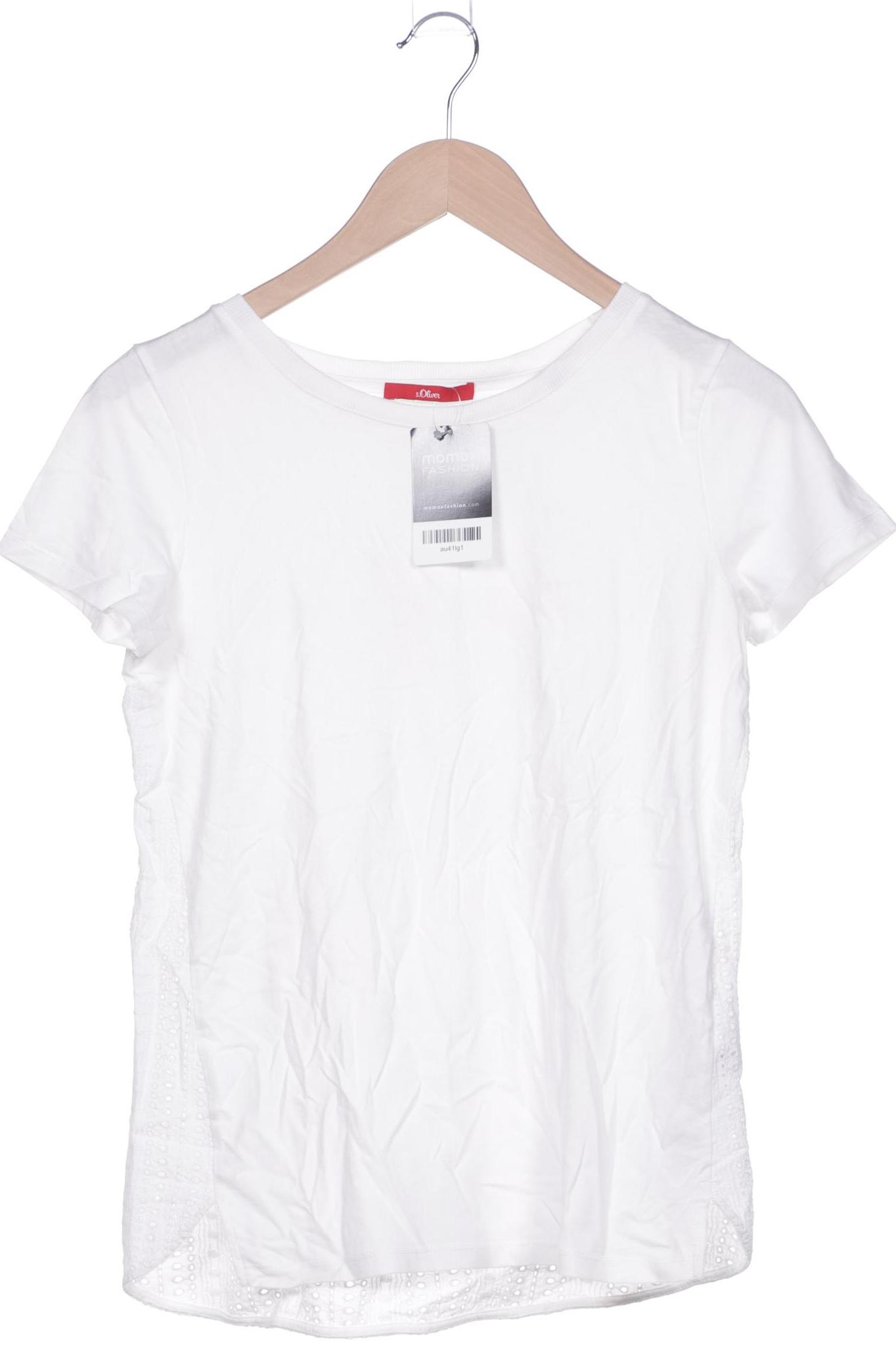 s.Oliver Selection Damen T-Shirt, weiß von s.Oliver Selection