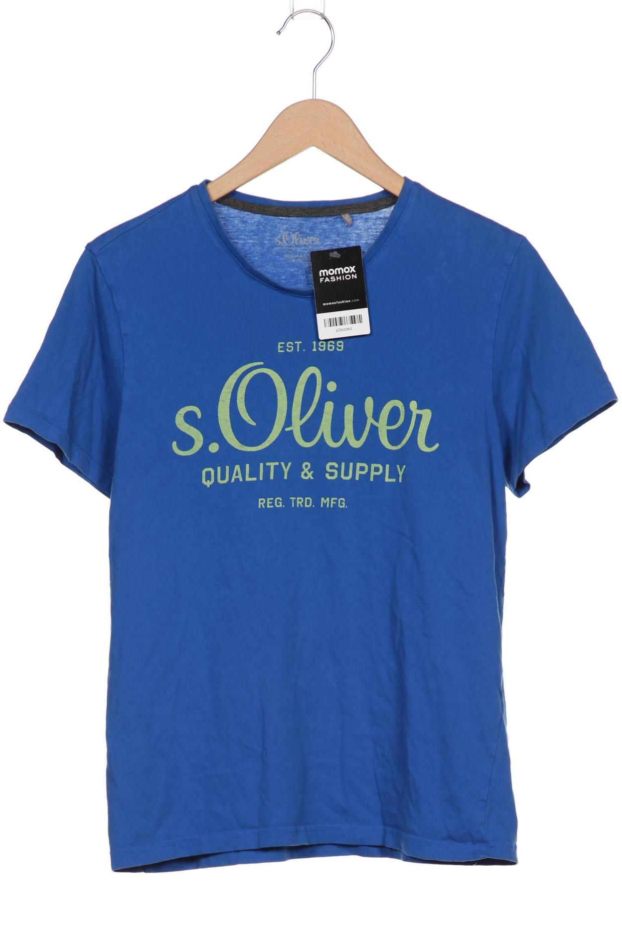 s.Oliver Selection Herren T-Shirt, blau von s.Oliver Selection