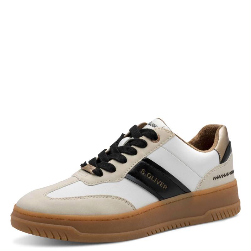 s.Oliver Shoes - Da.-Schnürer beige comb - Gr. - 39 von s.Oliver Shoes