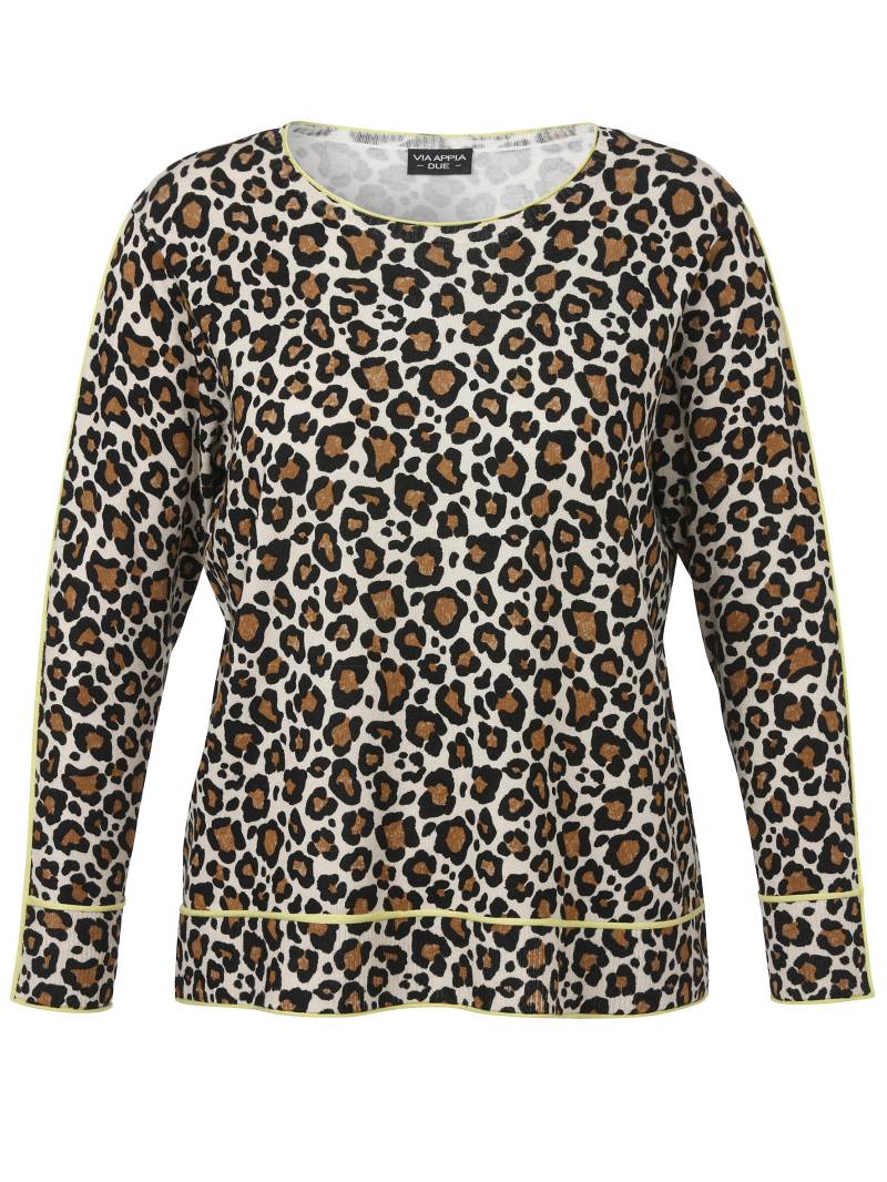 VIA APPIA DUE - Pullover Rundhals 1/1 Arm kaschmir multicolor - Gr. - 46 von VIA APPIA DUE