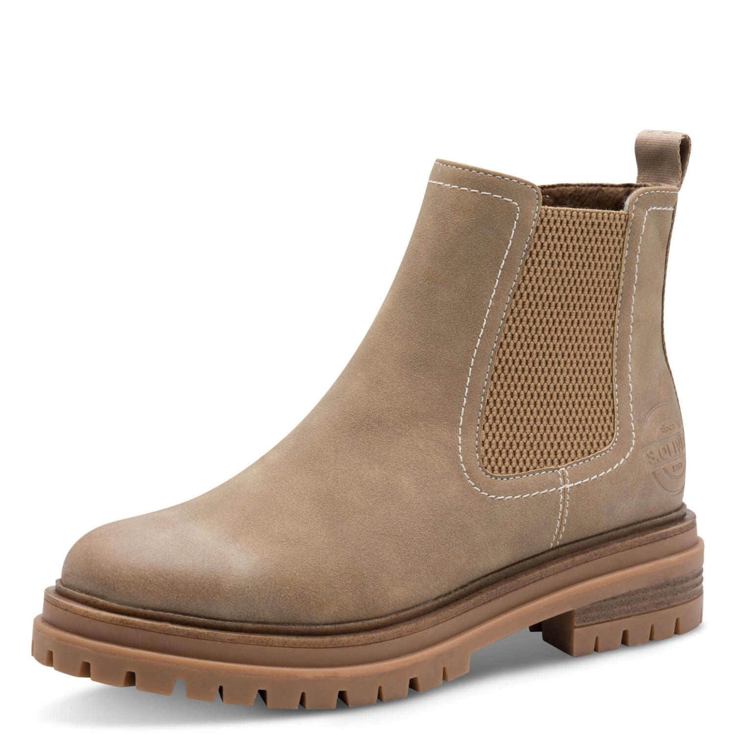 s.Oliver Shoes - Da.-Stiefel taupe - Gr. - 40 von s.Oliver Shoes