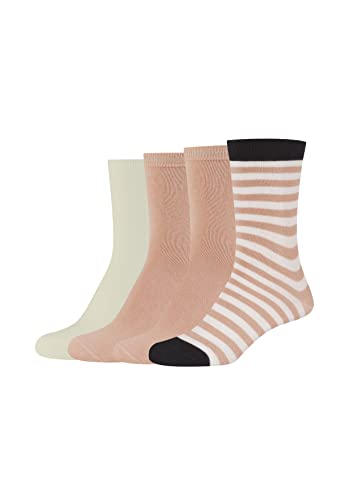 s.Oliver Socks Damen Online Women Originals Organic Striped Socks 4p, pink Sand, 35-38 von s.Oliver