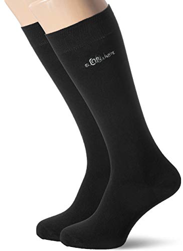 s.Oliver Socks Damen S22146, Schwarz (Black 9999), 39/42, 2er Pack von s.Oliver Socks