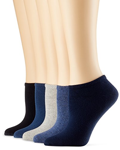 s.Oliver Socks Herren S24118 Füßlinge, Blau (Stone Mix 0076), 39/42 (5er Pack) von s.Oliver