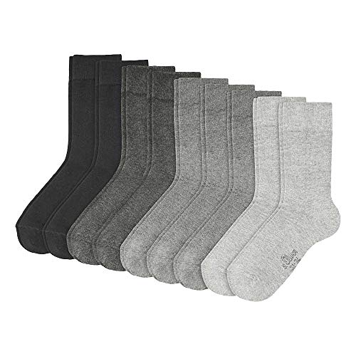 s.Oliver Socks Jungen S20031 Socken, Mehrfarbig (Grey 49), 35/38 (9er Pack) von s.Oliver Socks