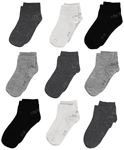 s.Oliver Socks Jungen S21010 Sneakersocken, Grau (Grey 49), 39-42 EU von s.Oliver Socks