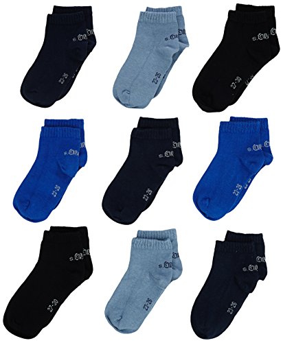 s.Oliver Socks Jungen S21010 Sneakersocken, Blau (Blue 30), 31-34 EU von s.Oliver Socks