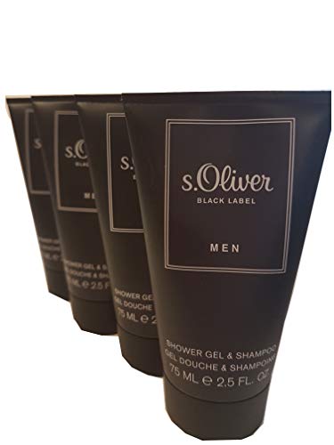 4 x 75 ml S.Oliver Black Label Men Duschgel Reisegrösse von s.Oliver