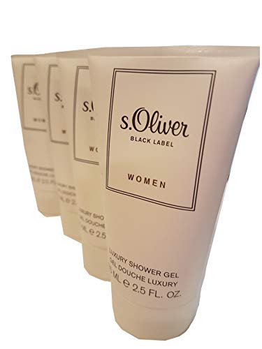 4 x 75 ml S.Oliver Black Label Women Duschgel Reisegrösse von s.Oliver