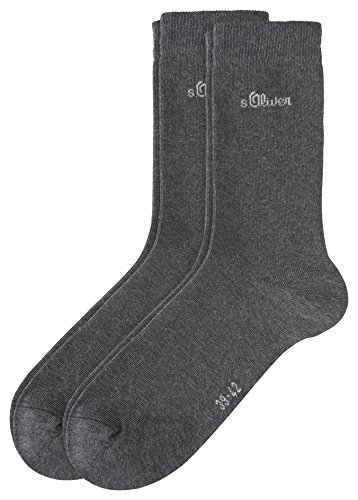 6 Paar s.Oliver Damen Socken Classic Socken 08 anthracite 39-42 von s.Oliver