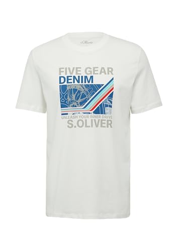 Baumwoll-T-Shirt mit Frontprint weiß XL Baumwoll-T-Shirt mit Frontprint weiß XL von s.Oliver