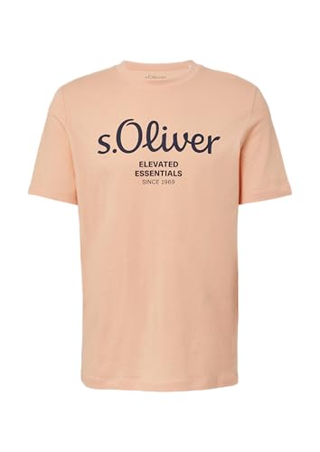 Baumwoll-T-Shirt mit Logo-Print Papaya 3XL von s.Oliver
