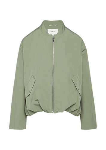 Blouson mit Raffungsdetails im Relaxed Fit salbeigrün S von s.Oliver