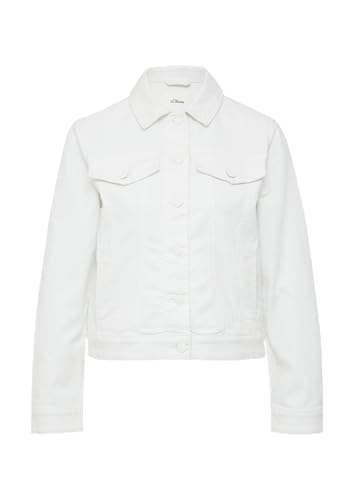 Elastische Jeansjacke mit seitlichen Eingrifftaschen weiß 42 von s.Oliver