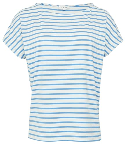 T-Shirt aus Viskosestretch im Relaxed Fit Royalblau 42 von s.Oliver