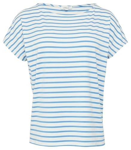 T-Shirt aus Viskosestretch im Relaxed Fit Royalblau 44 von s.Oliver