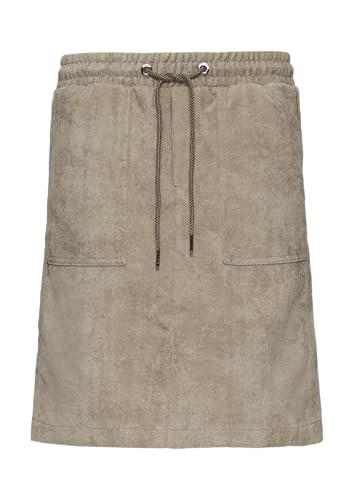 Feincord-Rock mit Elastikbund und Taschen karamell 44 von s.Oliver