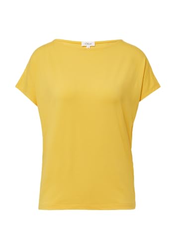 Fließendes Jersey-Shirt mit überschnittenen Schultern Zitrone 40 von s.Oliver