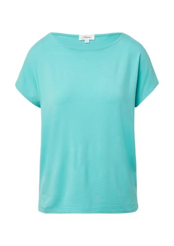 Fließendes Jersey-Shirt mit überschnittenen Schultern helles türkis 38 Fließendes Jersey-Shirt mit überschnittenen Schultern helles türkis 38 von s.Oliver