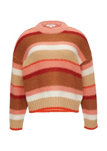 Gestreifter Pullover im Relaxed Fit Himbeere 48 von s.Oliver