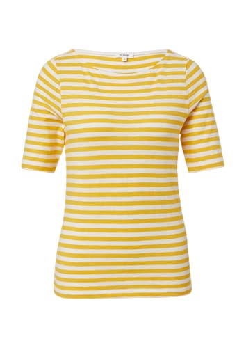 Gestreiftes T-Shirt im Slim Fit mit Flammgarnstruktur Zitrone 40 Gestreiftes T-Shirt im Slim Fit mit Flammgarnstruktur Zitrone 40 von s.Oliver