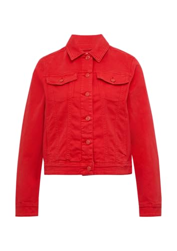 Elastische Jeansjacke mit seitlichen Eingrifftaschen rot 48 von s.Oliver