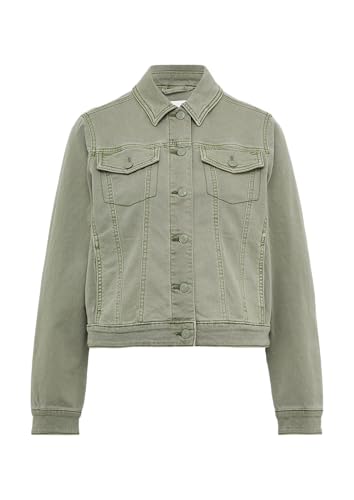 Elastische Jeansjacke mit seitlichen Eingrifftaschen salbeigrün 40 von s.Oliver
