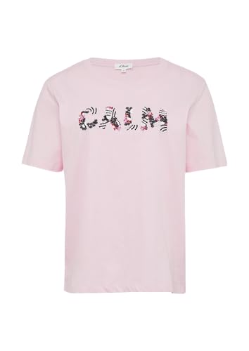 Jersey-T-Shirt im Relaxed Fit mit Artwork zartrosa 40 von s.Oliver