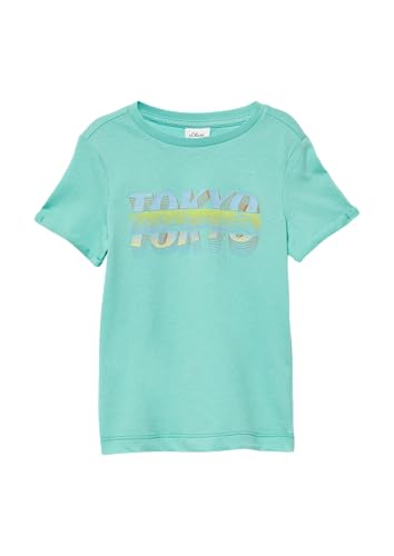 Jersey-T-Shirt mit Frontprint türkis 140 von s.Oliver