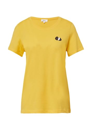 Jersey-T-Shirt mit Stickerei Zitrone 40 von s.Oliver