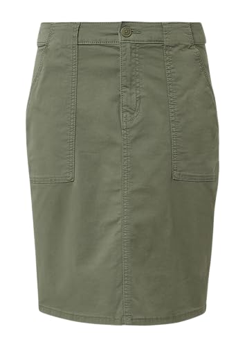 Kurzer Rock mit aufgesetzten Taschen olivgrün 44 von s.Oliver
