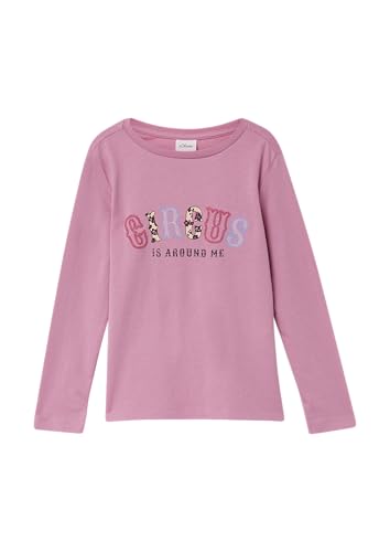 Longsleeve im Loose Fit mit Frontprint rosa 140 von s.Oliver