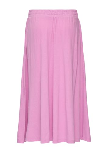 Midi-Rock in Melange-Optik aus Jersey im Relaxed Fit rosa 48 von s.Oliver