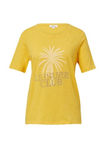 Print-T-Shirt mit Flammgarnstruktur im Relaxed Fit Zitrone 42 Print-T-Shirt mit Flammgarnstruktur im Relaxed Fit Zitrone 42 von s.Oliver