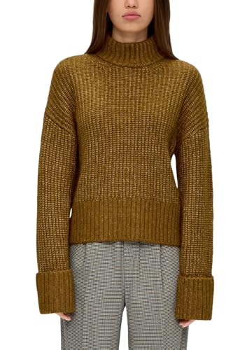 Q/S by s.Oliver Damen Pullover mit Rippstruktur Green, L von QS