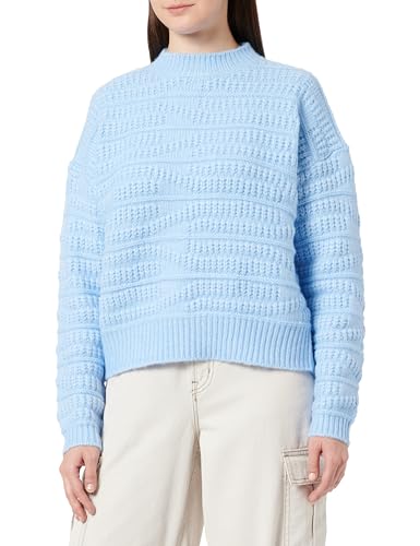 s.Oliver Q/S by Damen Pullover mit Strickmuster Blue, M von s.Oliver