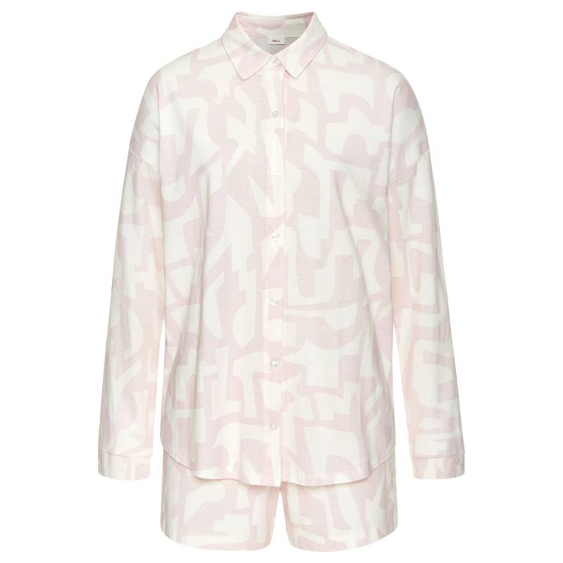 S.OLIVER Damen Shorty rosa-weiß gemustert Gr.32/34 von s.Oliver