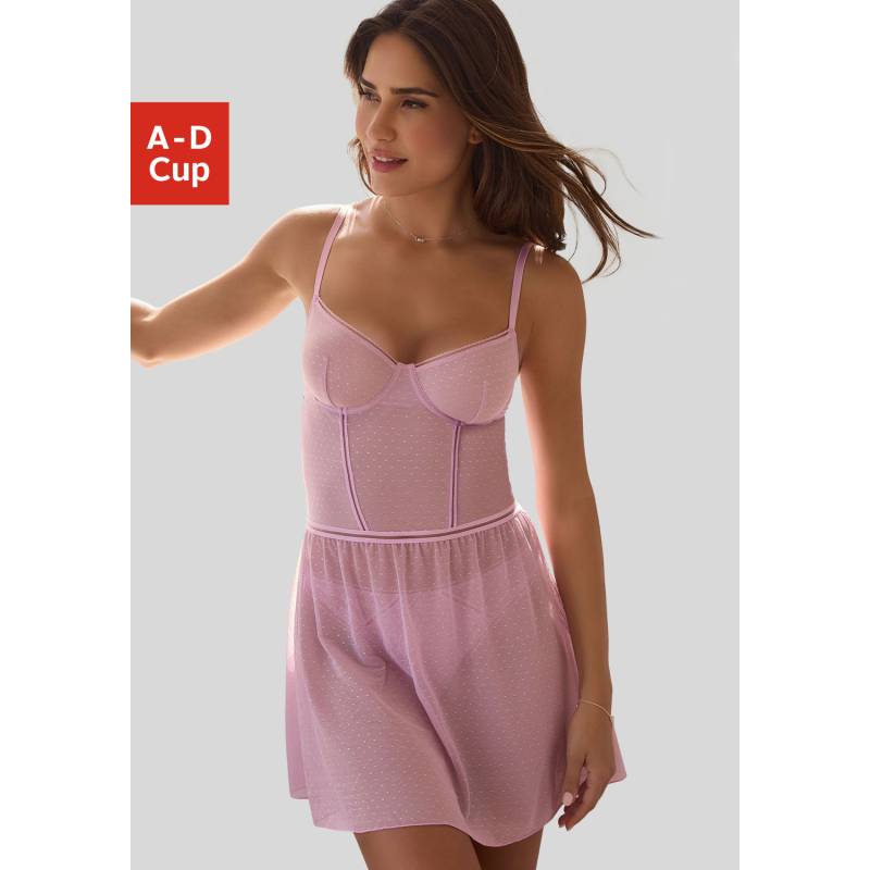S.OLIVER Negligé Damen lightpink Gr.70 Cup C von s.Oliver