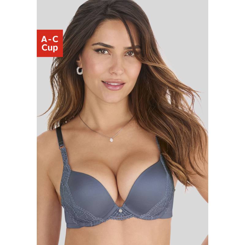 S.OLIVER Push-up-BH Damen jeansblau Gr.70C von s.Oliver
