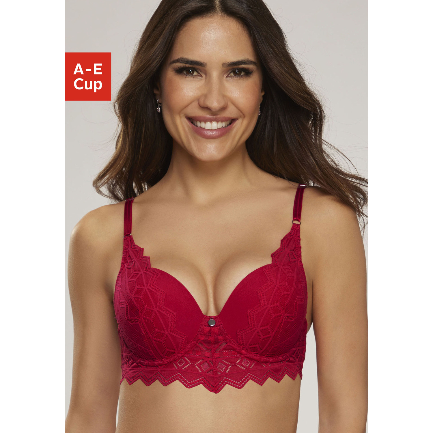 S.OLIVER Push-up-BH Damen rot Gr.70C von s.Oliver