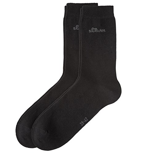 s.Oliver Classic Damen Socken 8er Pack, Größe:35-38;Farbe:black (05) von s.Oliver