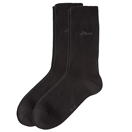 s.Oliver Classic Herren Socken 4er Pack, Größe:43-46;Farbe:black (05) von s.Oliver