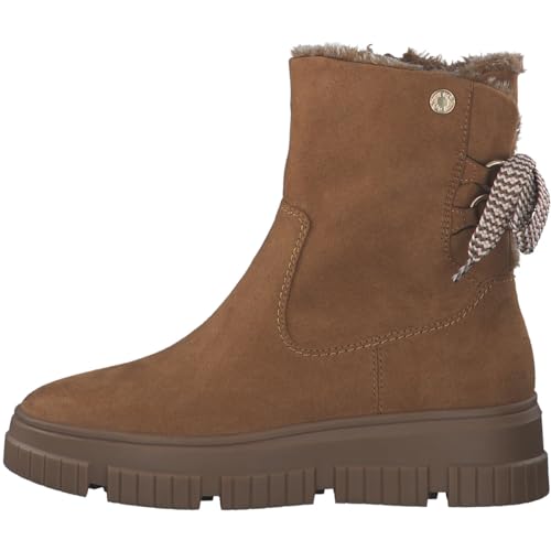 s.Oliver Damen Winterstiefel ohne Absatz Gefüttert Vegan, Braun (Tan), 36 EU von s.Oliver