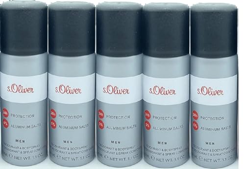 S.Oliver Man Deodorant Spray 5 x 50 ml Reisegrösse von s.Oliver