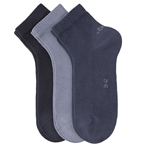 S.Oliver Unisex Quarter Socken 6er Pack, Größe:39-42;Farbe:smoked blue (75) von s.Oliver