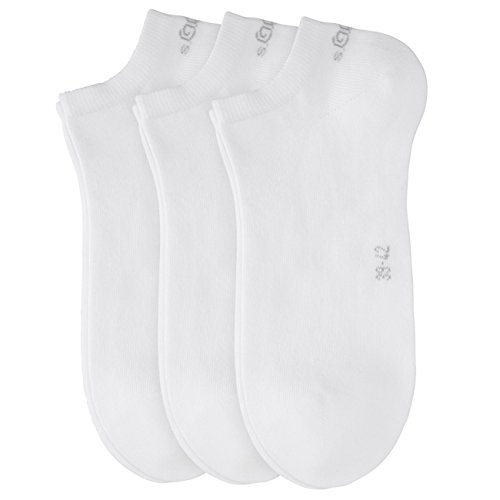 s.Oliver unisex Sneaker Socken 6er Pack, Größe:35-38;Farbe:white (01) von s.Oliver